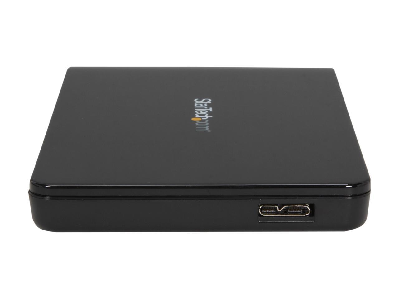 StarTech 2.5-Inch USB 3.0 External SATA III SSD Hard Drive Enclosure with UASP (S2510BPU33)