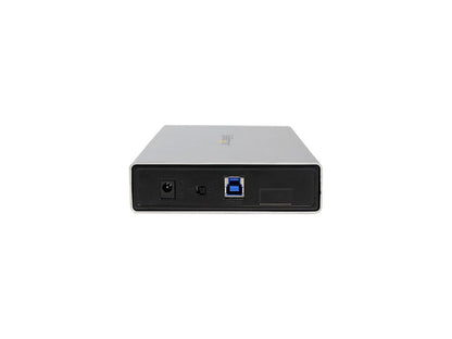 StarTech S3510SMU33 3.5in Silver Aluminum USB 3.0 External SATA III SSD / HDD Enclosure with UASP - Portable USB 3 3.5" SATA Hard Drive Enclosure