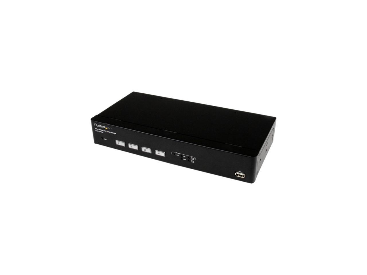StarTech.com SV431USBDDM 4 Port USB VGA KVM Switch with DDM Fast Switching Technology and Cable