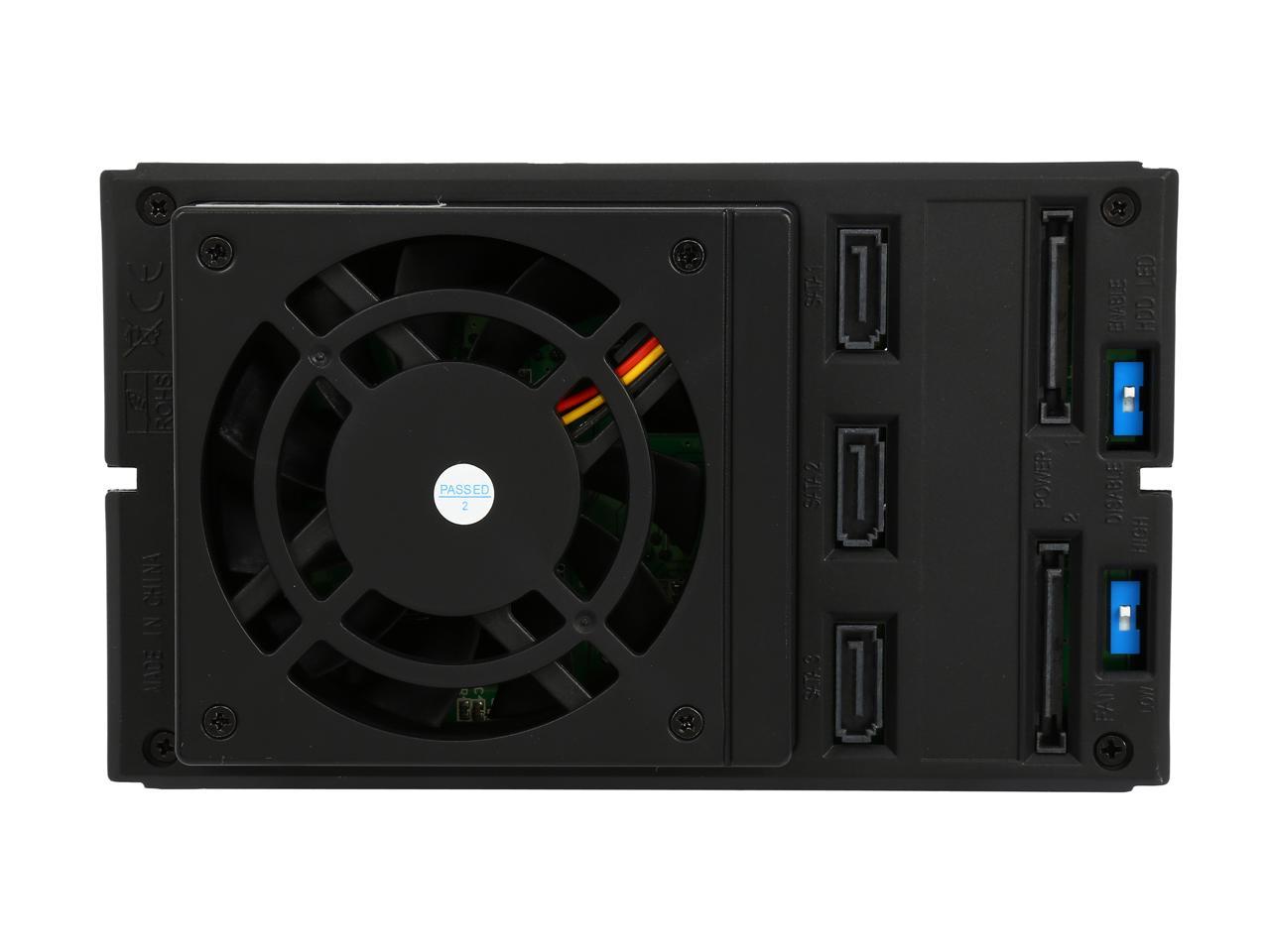 StarTech.com HSB3SATSASBA 3 Bay Aluminum Trayless Hot Swap Mobile Rack Backplane for 3.5in SAS II/SATA III - 6 Gbps HDD