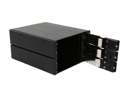 StarTech.com HSB3SATSASBA 3 Bay Aluminum Trayless Hot Swap Mobile Rack Backplane for 3.5in SAS II/SATA III - 6 Gbps HDD