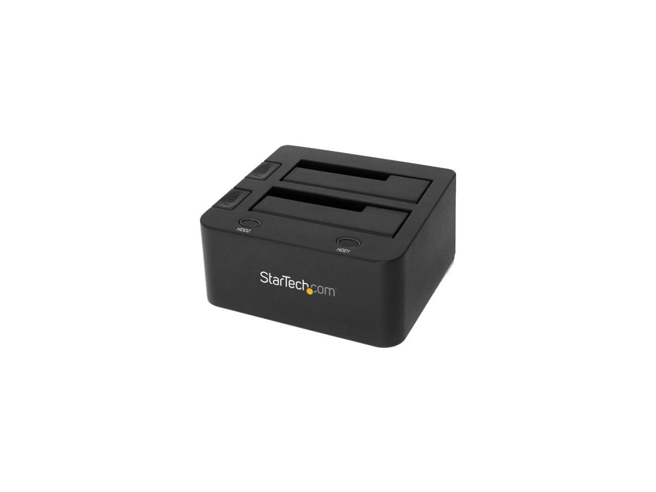 StarTech.com SDOCK2U33 USB 3.0 Dual Hard Drive Docking Station with UASP for 2.5 / 3.5in HDD / SSD – USB 3.5" SATA HDD / SSD Dock - SATA 6 Gbps