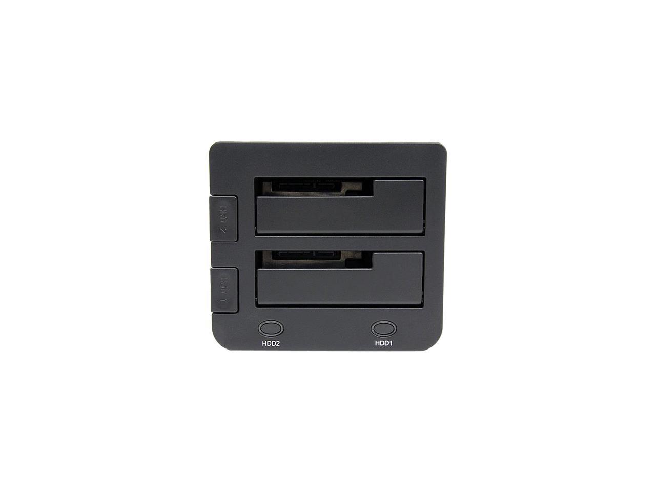 StarTech.com SDOCK2U33 USB 3.0 Dual Hard Drive Docking Station with UASP for 2.5 / 3.5in HDD / SSD – USB 3.5" SATA HDD / SSD Dock - SATA 6 Gbps