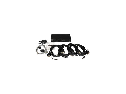 StarTech SV431DVIUDDM 4 Port USB DVI KVM Switch with DDM Fast Switching Technology and Cables