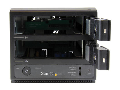 StarTech.com S352BU33RER 3.5" Black SATA III USB 3.0 / eSATA Dual-Bay Trayless 3.5â€? SATA III Hard Drive Enclosure with UASP