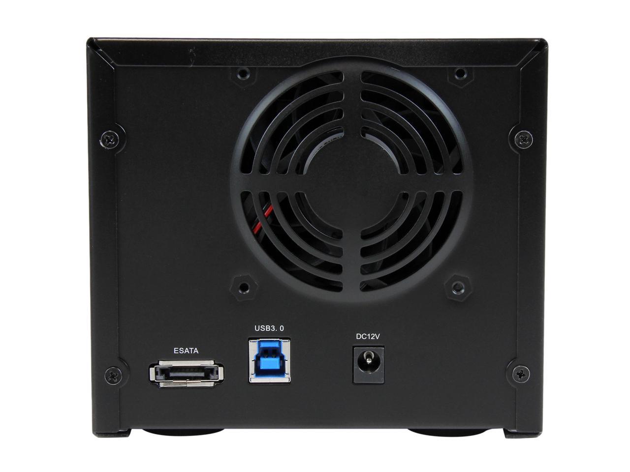 StarTech.com S352BU33RER 3.5" Black SATA III USB 3.0 / eSATA Dual-Bay Trayless 3.5â€? SATA III Hard Drive Enclosure with UASP