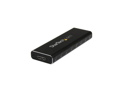 StarTech.com SM2NGFFMBU33 M.2 SSD Enclosure for M.2 SATA SSDs - USB 3.0 (5Gbps) with UASP - External M.2 SSD Enclosure - Aluminum