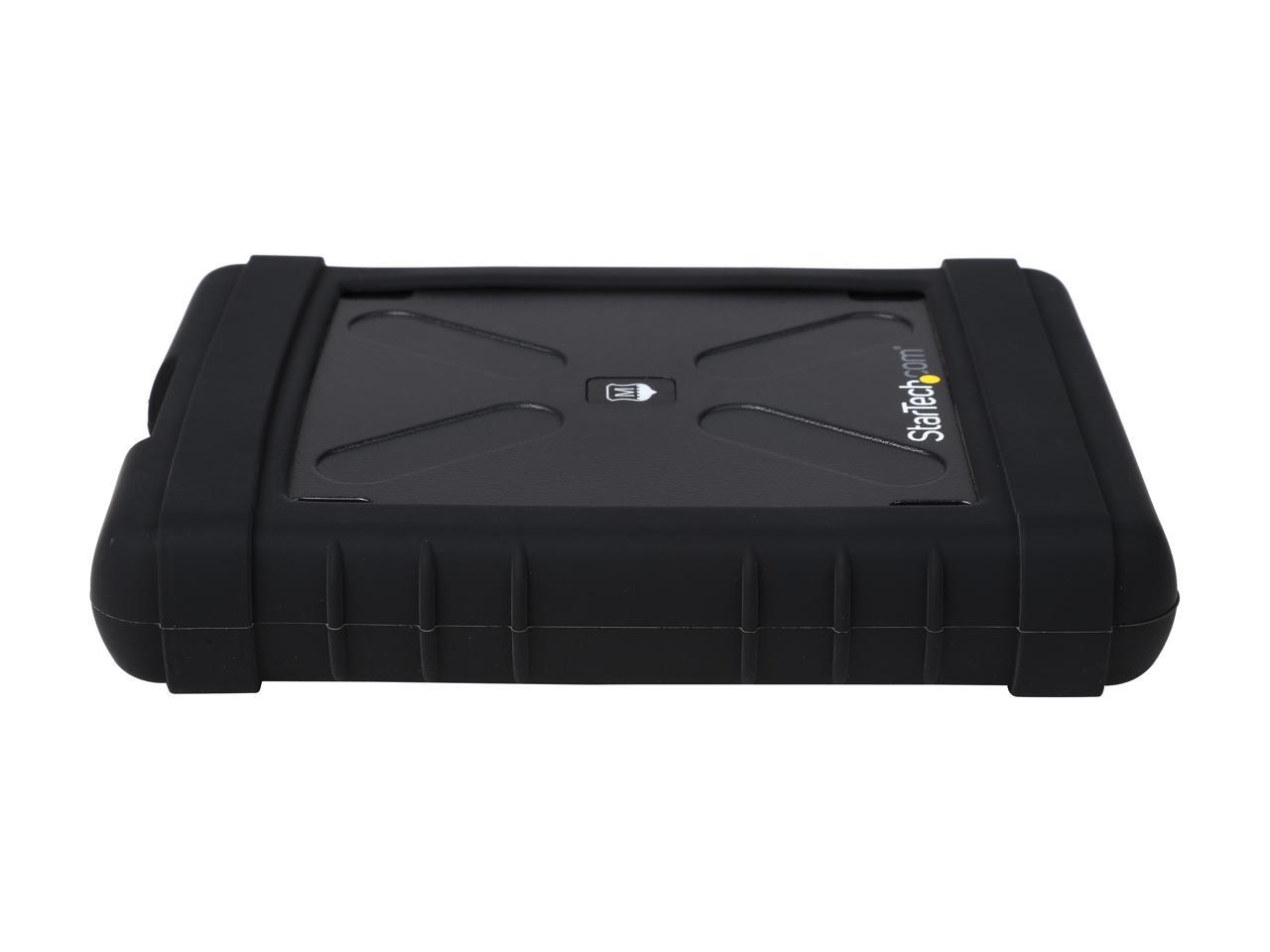 StarTech S251BRU33 2.5" USB 3.0 Hard Drive Enclosure - Rugged - Supports UASP - Tool-Less - IP54 - SSD USB External HDD Enclsoure