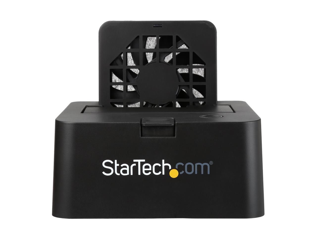 StarTech SDOCKU33EF Black External docking station for 2.5in or 3.5in SATA III 6Gbps hard drives - eSATA or USB 3.0 with UASP