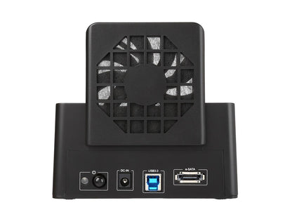 StarTech SDOCKU33EF Black External docking station for 2.5in or 3.5in SATA III 6Gbps hard drives - eSATA or USB 3.0 with UASP