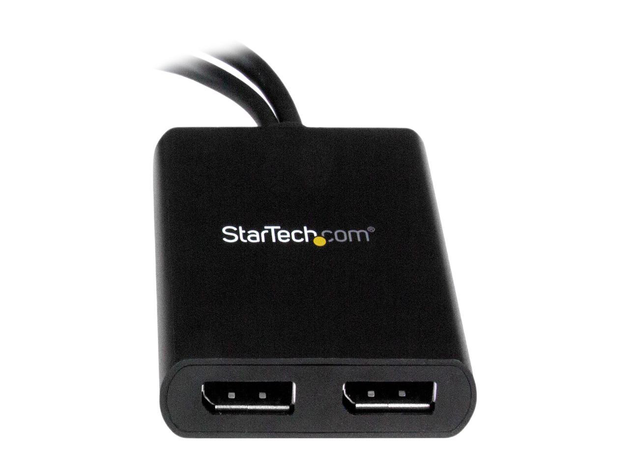 StarTech.com MSTMDP122DP Mini DisplayPort to DisplayPort Multi Monitor Splitter - 2-Port MST Hub - mDP 1.2 to 2x DP MST Hub