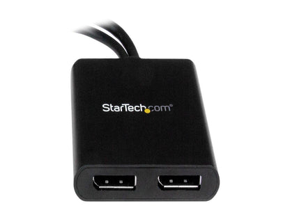 StarTech.com MSTMDP122DP Mini DisplayPort to DisplayPort Multi Monitor Splitter - 2-Port MST Hub - mDP 1.2 to 2x DP MST Hub