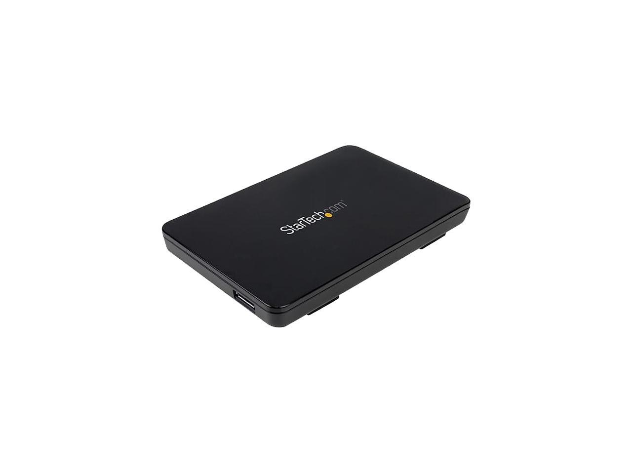 StarTech.com 2.5in USB 3.0 External SATA III SSD/HDD Enclosure w/ UASP - SATA 6 Gbps - Portable USB 2.5" Hard Drive Enclosure – Aluminum(S251BPU313)