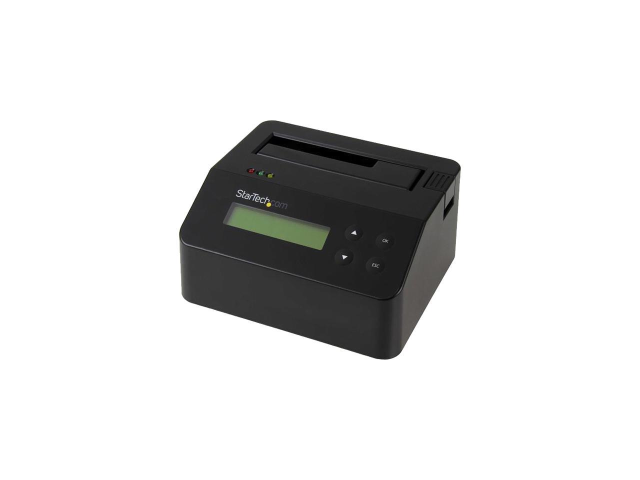 StarTech.com SDOCK1EU3P USB 3.0 Standalone Eraser Dock for 2.5" and 3.5â€? SATA SSD/HDD Drives - Secure Drive Erase with Receipt Printing - SATA I/II