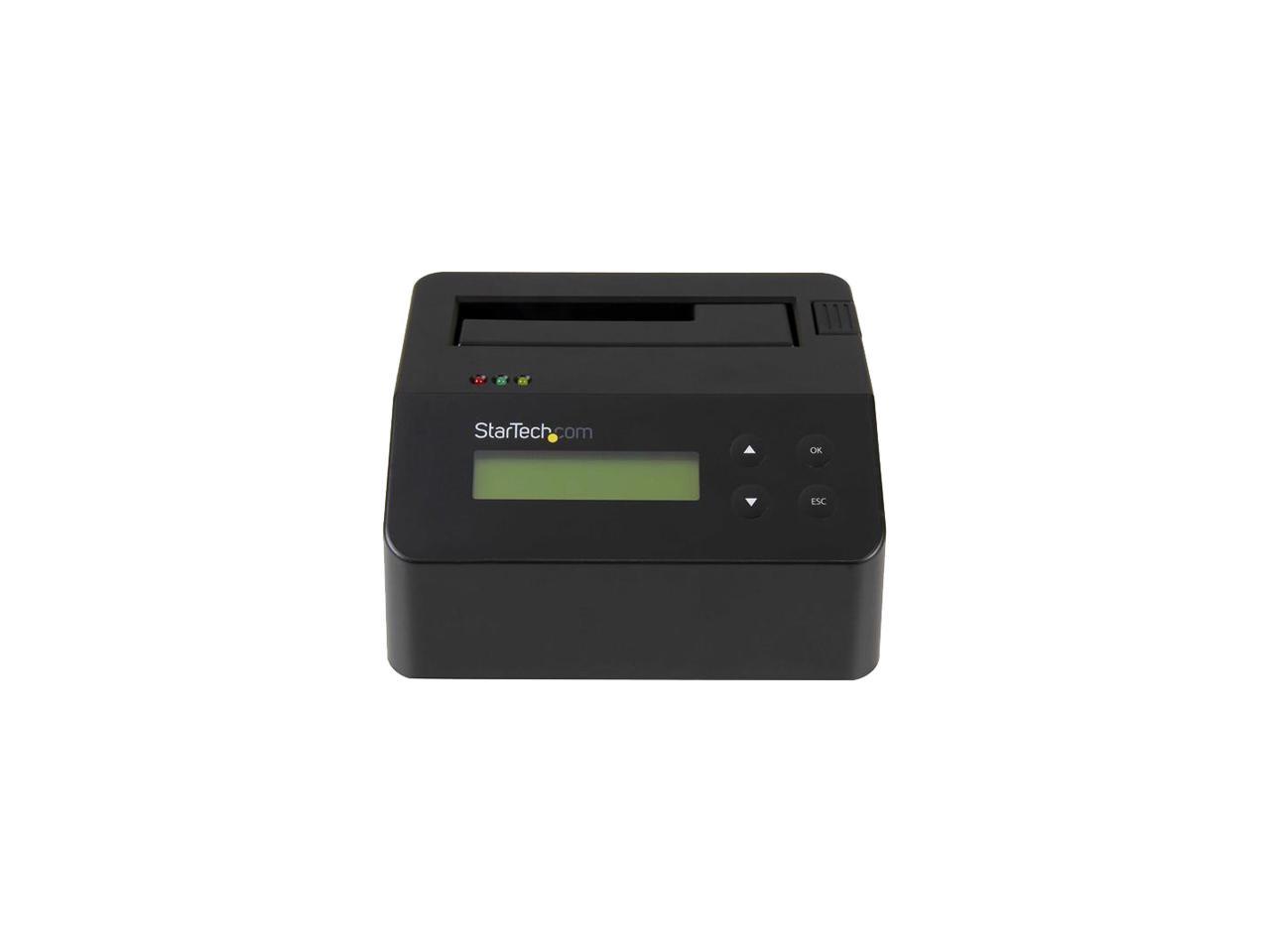 StarTech.com SDOCK1EU3P USB 3.0 Standalone Eraser Dock for 2.5" and 3.5â€? SATA SSD/HDD Drives - Secure Drive Erase with Receipt Printing - SATA I/II