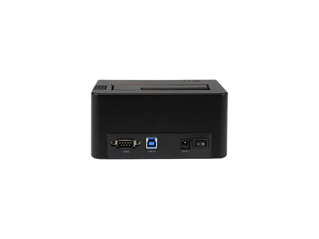 StarTech.com SDOCK1EU3P USB 3.0 Standalone Eraser Dock for 2.5" and 3.5â€? SATA SSD/HDD Drives - Secure Drive Erase with Receipt Printing - SATA I/II