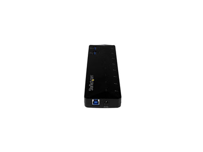 StarTech.com ST103008U2C 10-Port USB 3.0 Hub with Charge and Sync Ports - 2x 1.5A Ports - USB Hub and Fast-Charging Station with 48W Power Adapter