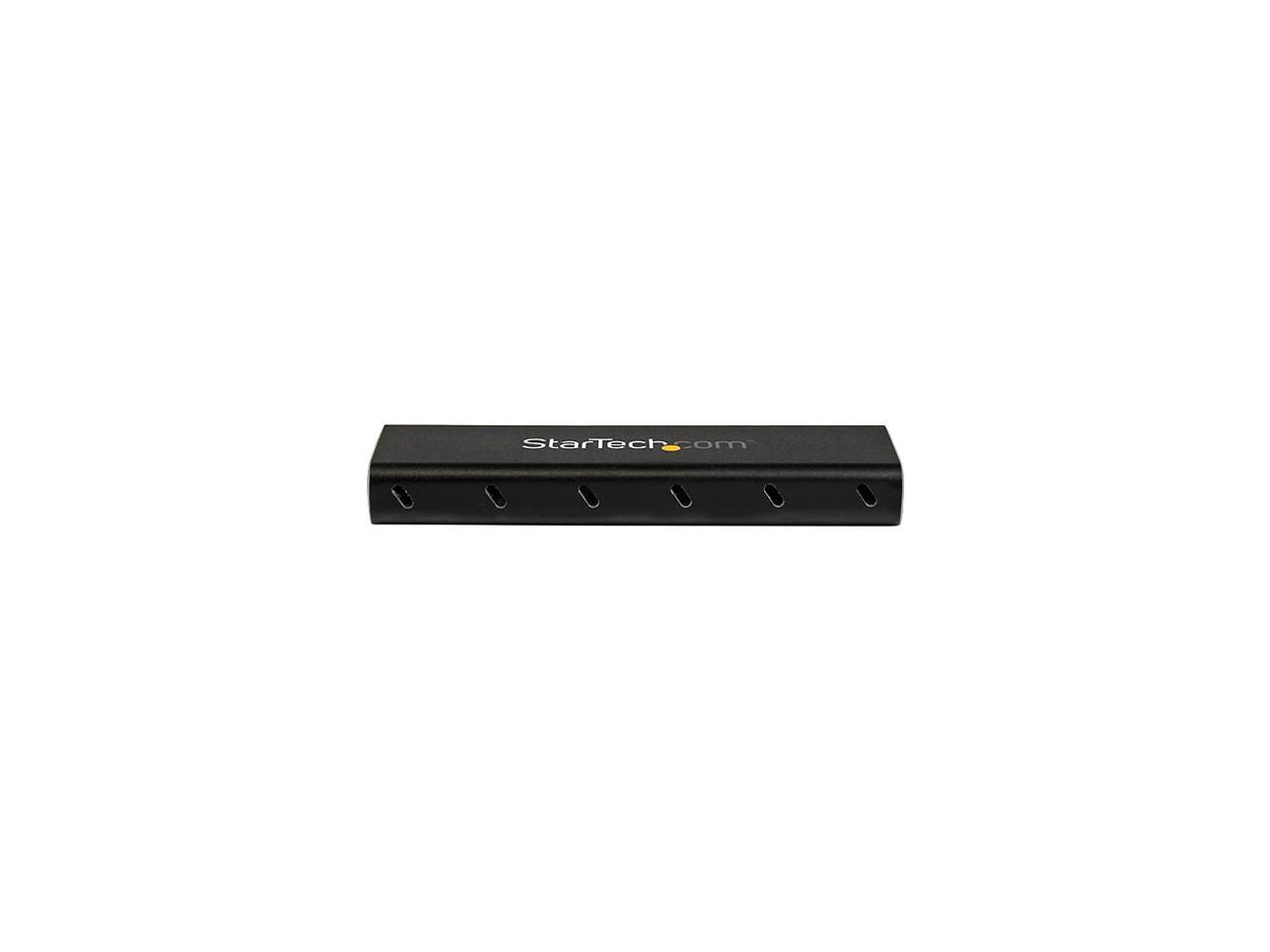 StarTech.com USB 3.1 Gen 2 (10Gbps) mSATA Drive Enclosure - Aluminum - Portable Data Storage for mSATA and mSATA Mini (Half-Size)