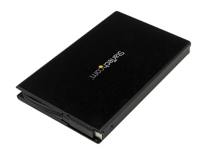StarTech S251BU31C3CB USB-C External Hard Drive Enclosure - USB 3.1 Type C - Integrated USB C Cable - SATA 6Gpbs - SSD/HDD Enclosure