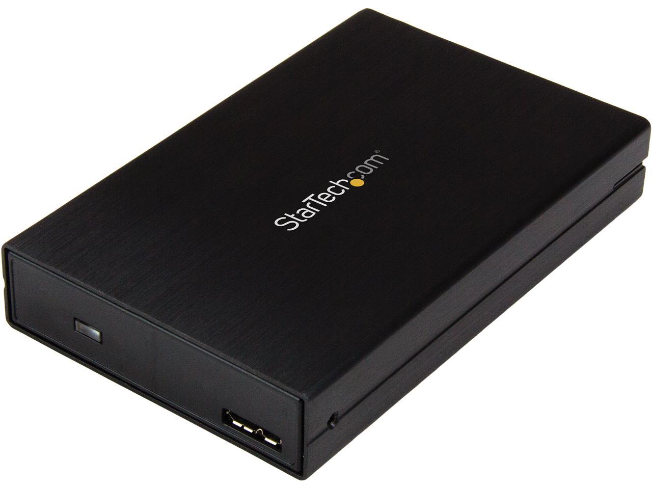 StarTech S251BU31315 2.5" USB-C Hard Drive Enclosure - USB 3.1 Type C - with USB-C and USB-A Cable - USB 3.0 HDD Enclosure