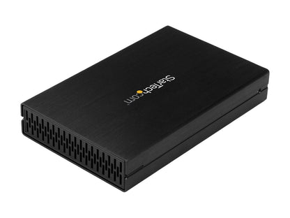 StarTech S251BU31315 2.5" USB-C Hard Drive Enclosure - USB 3.1 Type C - with USB-C and USB-A Cable - USB 3.0 HDD Enclosure