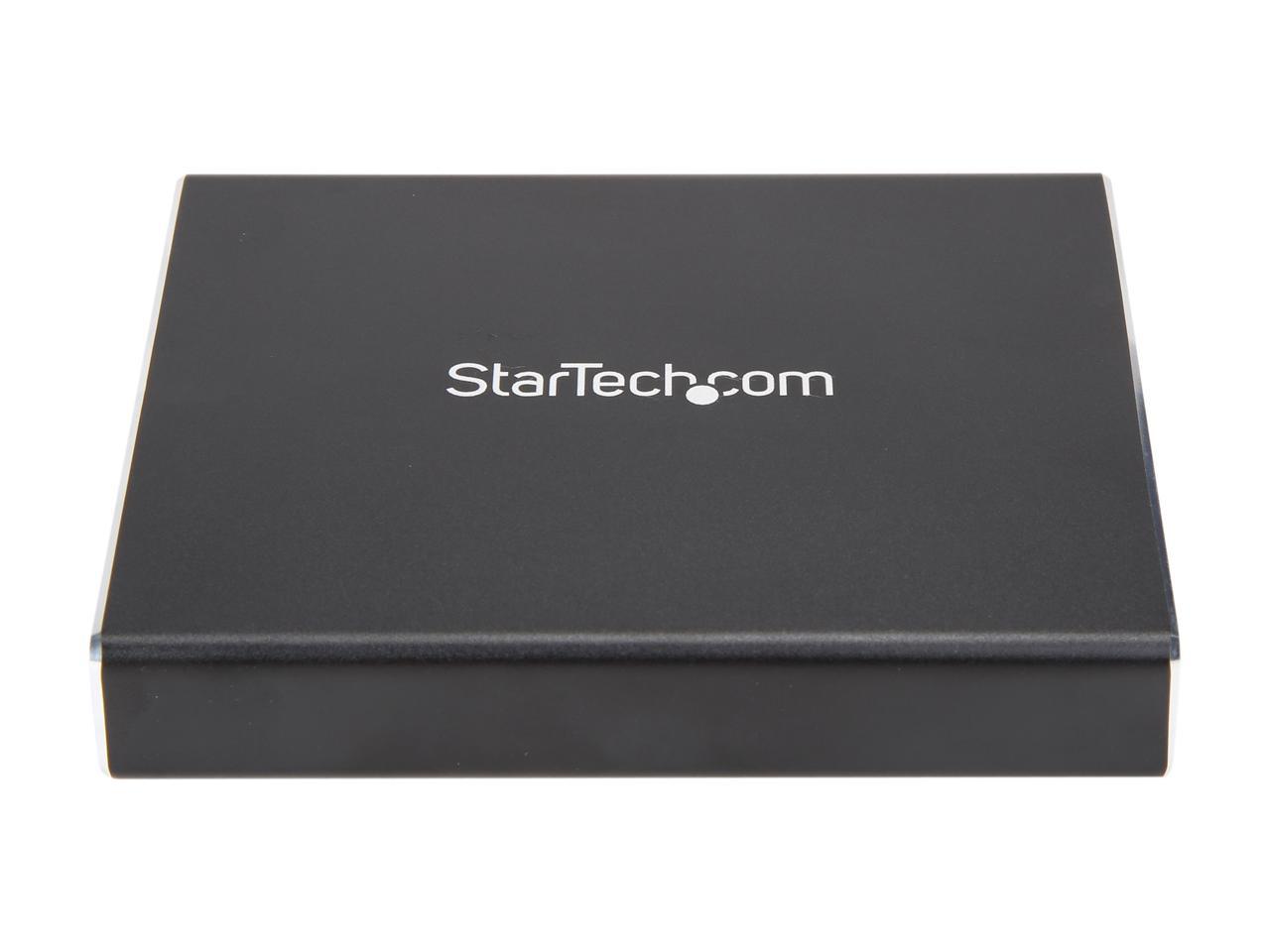 StarTech.com SM22BU31C3R USB 3.1 SSD Enclosure - 10 Gbps - Aluminum - External Hard Drive Enclosure - M.2 to SATA - Raid Drive Enclosure