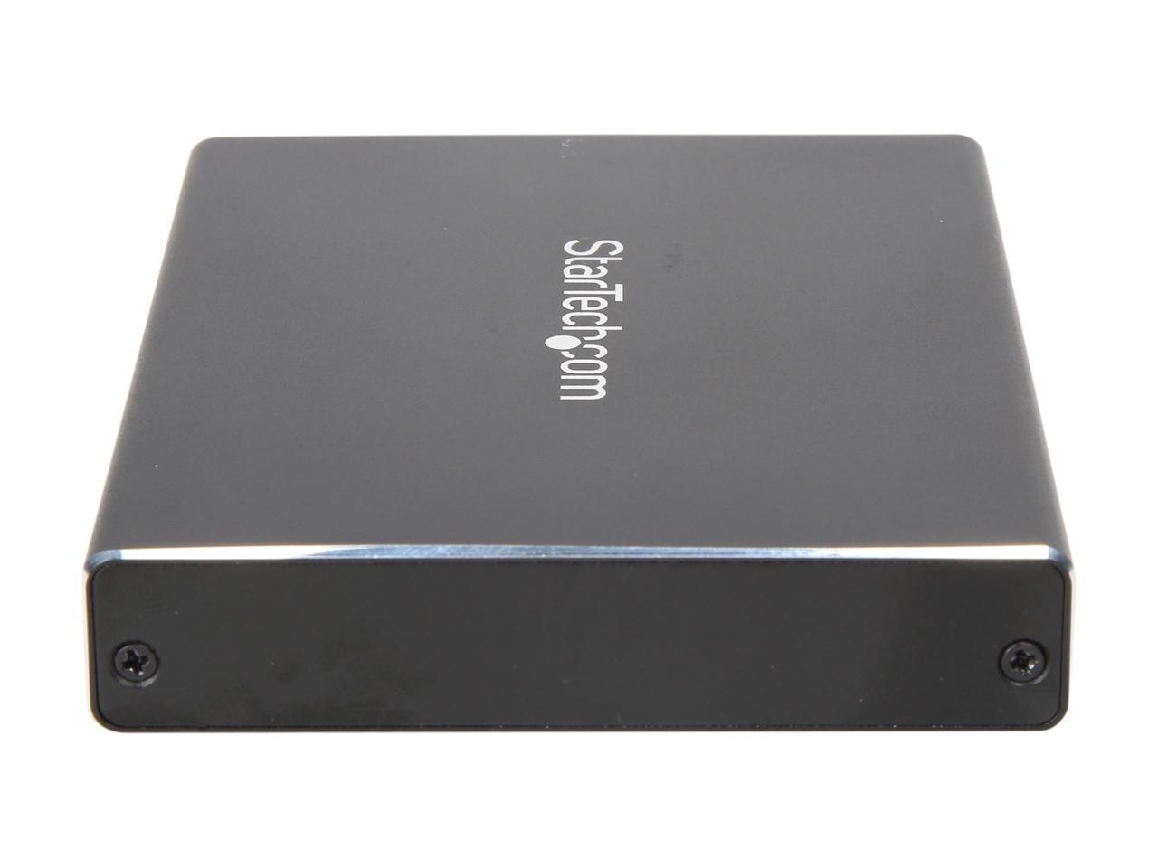 StarTech.com SM22BU31C3R USB 3.1 SSD Enclosure - 10 Gbps - Aluminum - External Hard Drive Enclosure - M.2 to SATA - Raid Drive Enclosure