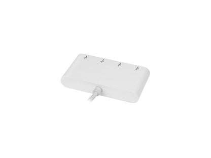 StarTech HB30C4ABW 4 Port USB C Hub - USB-C to 4 x USB-A - USB 3.0 Hub - USB C to USB Hub - White - USB Multiport Adapter - USB Type C Hub