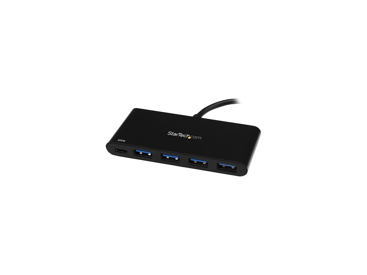 StarTech.com HB30C4AFPD 4 Port USB C Hub w/ Power Delivery - USB-C to 4x A - 4 Port USB Hub - USB 3.0 Hub - USB-C to USB Adapter - USB Multiport Hub