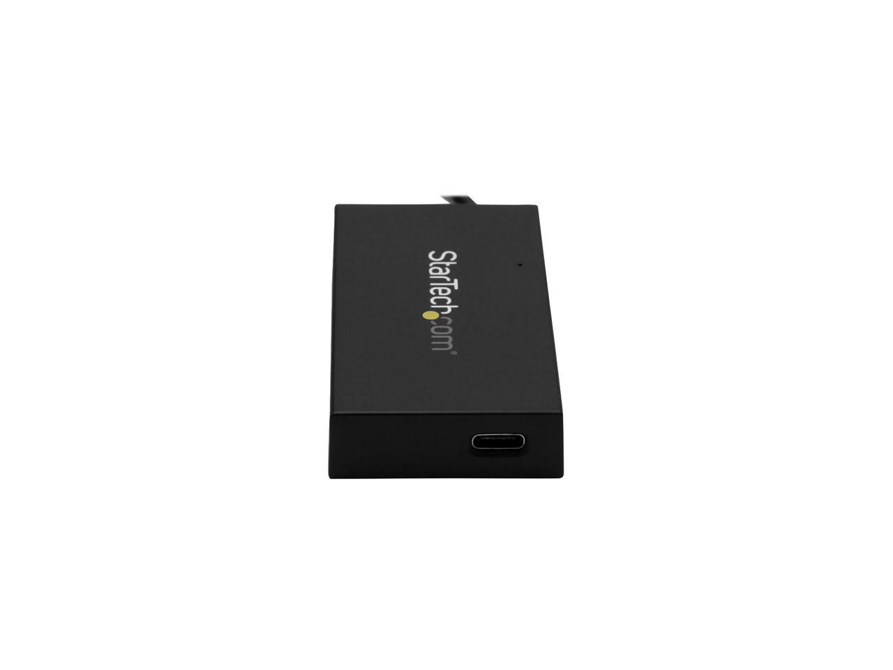 StarTech HB30A3A1CSFS 4 Port USB Hub - USB 3.0 - USB A to 3 x USB A and 1 x USB C - Includes Power Adapter - USB Port Expander - USB Port Hub