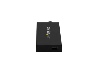 StarTech HB30A3A1CSFS 4 Port USB Hub - USB 3.0 - USB A to 3 x USB A and 1 x USB C - Includes Power Adapter - USB Port Expander - USB Port Hub