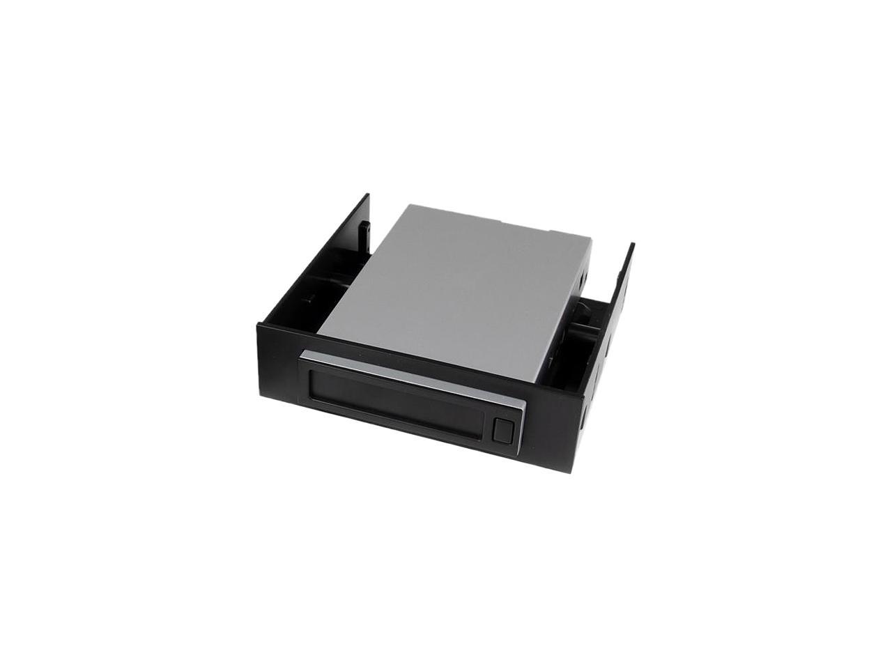 StarTech S251BU31REM StarTech.com Hot Swap Hard Drive Bay - Black Aluminum - 2.5" SSD HDD - for 5.25 / 3.5" Bay - SATA Backplane - Hard Drive Rack