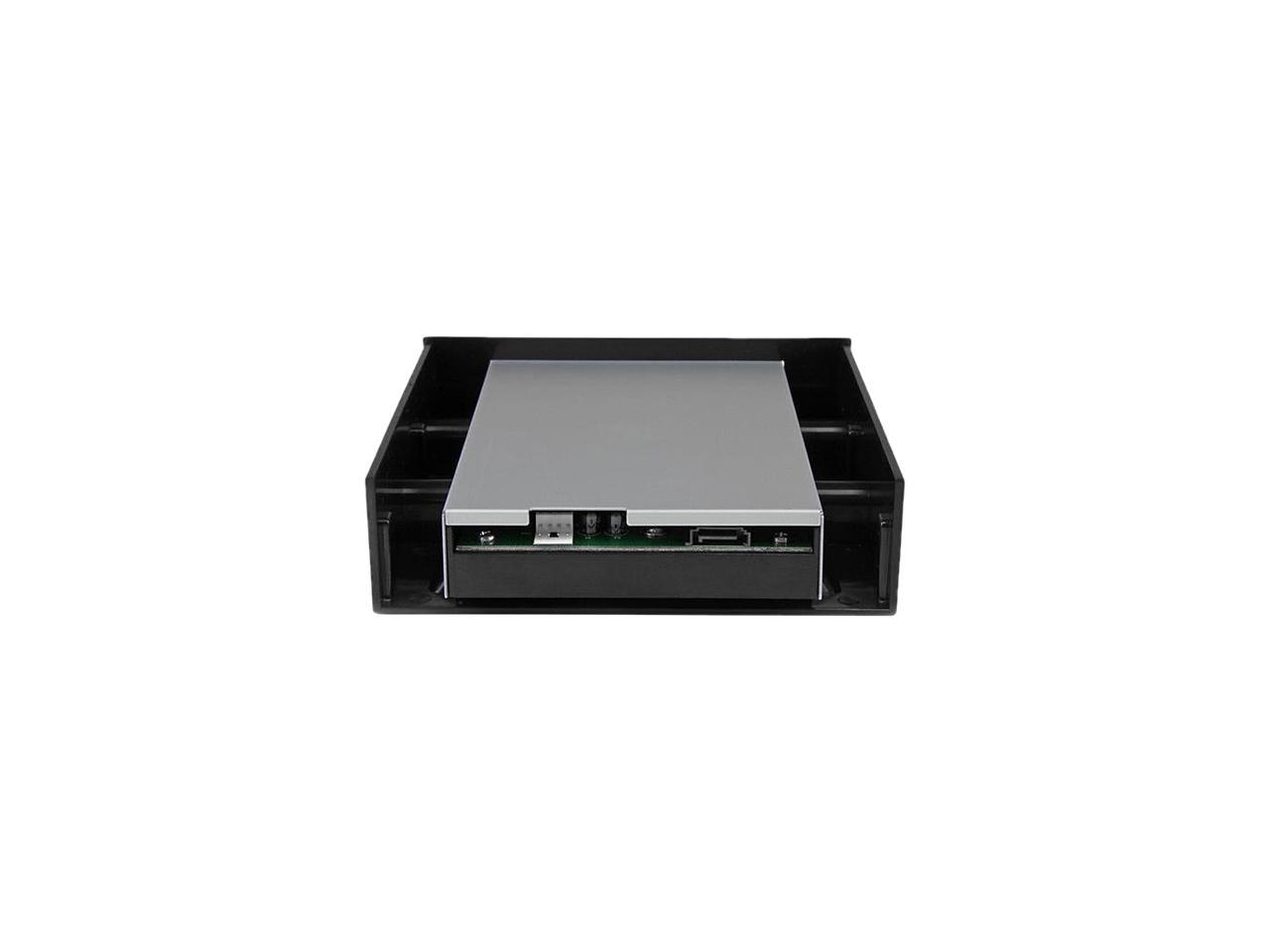 StarTech S251BU31REM StarTech.com Hot Swap Hard Drive Bay - Black Aluminum - 2.5" SSD HDD - for 5.25 / 3.5" Bay - SATA Backplane - Hard Drive Rack