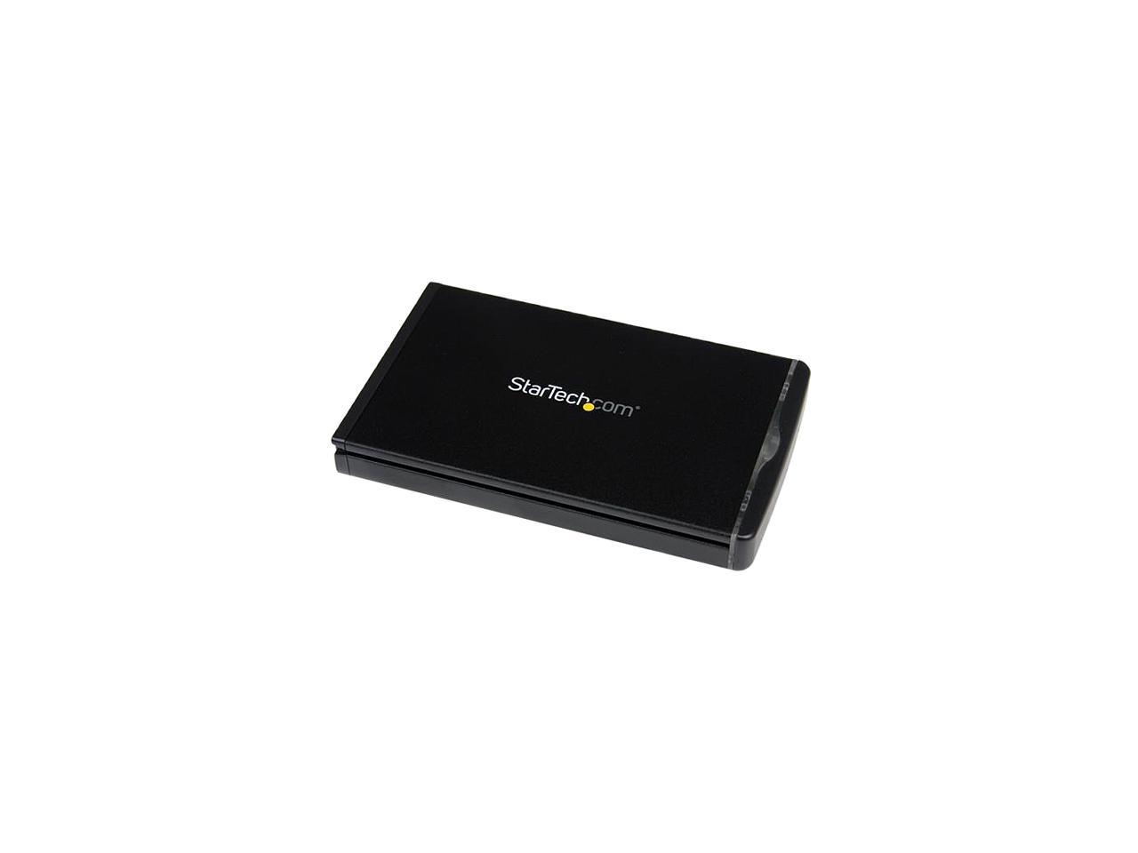 StarTech S251BU31REM StarTech.com Hot Swap Hard Drive Bay - Black Aluminum - 2.5" SSD HDD - for 5.25 / 3.5" Bay - SATA Backplane - Hard Drive Rack