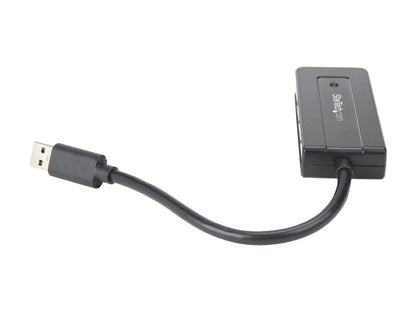 StarTech ST4300MINI 4 Port USB 3.0 Hub - Compact - Includes Power Adapter - Powered USB 3.0 Hub - USB Splitter - Multiple USB Port Extender