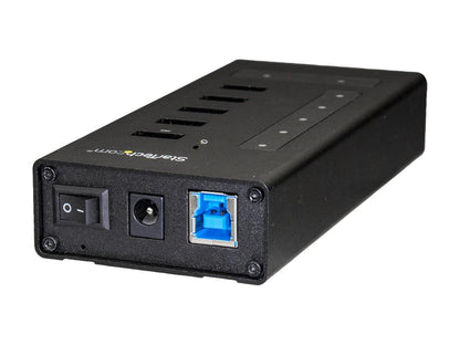 StarTech HB30C5A2CST USB-C Hub 7 Port - USB C to 5 x USB A and 2 x USB C - USB 3.0 - Mountable - Industrial - Powered USB Hub - USB Port Expander