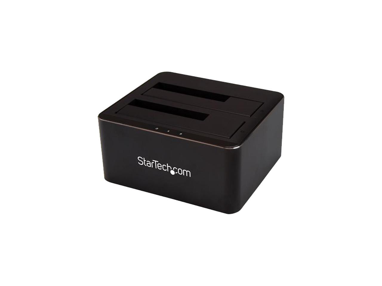 StarTech.com Dual Bay SATA HDD Docking Station for 2 x 2.5/3.5" SATA SSDs/HDDs - USB 3.0 - SATA Hard Drive Docking Station