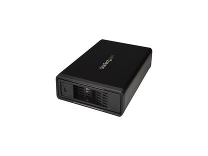 StarTech S351BMU33ET eSATA Enclosure - for 3.5in SATA HDD - USB 3.0 / eSATA - Trayless - Metal - External Hard Drive Enclosure - HDD Enclosure