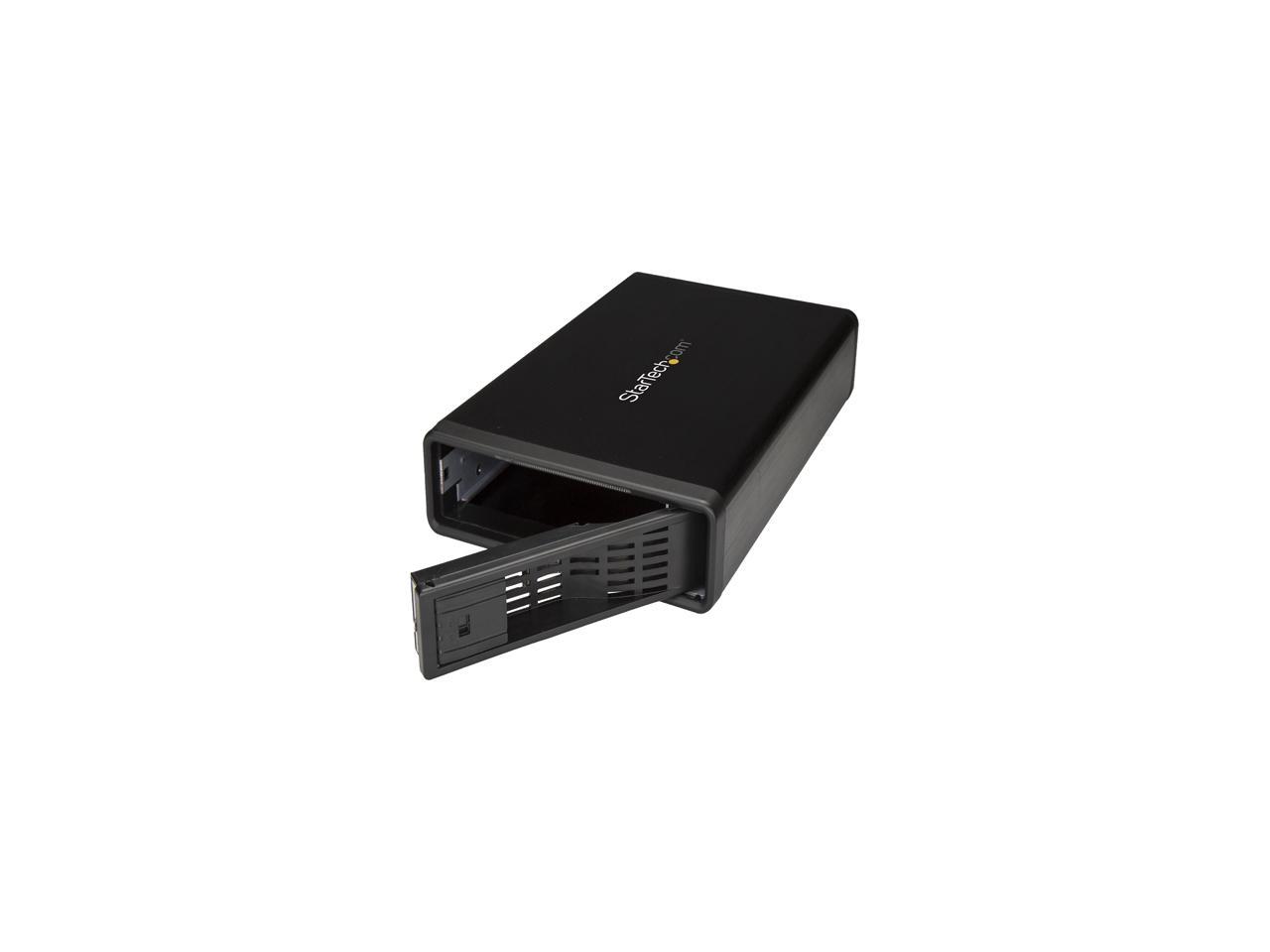 StarTech S351BMU33ET eSATA Enclosure - for 3.5in SATA HDD - USB 3.0 / eSATA - Trayless - Metal - External Hard Drive Enclosure - HDD Enclosure