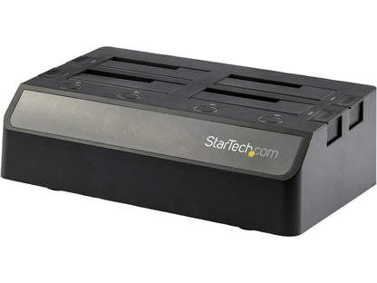 StarTech.com SDOCK4U313 4 Bay SATA HDD Docking Station - For 2.5in / 3.5in SSD / HDD - USB 3.1 (10Gbps) - USB-C / USB-A - Hard Drive Docking Station