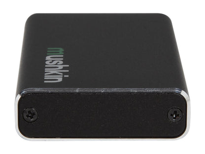 Mushkin FLUX AT-ENCKIT Aircraft Grade Aluminum 1.8" Black mSATA III USB 3.0 External Enclosure