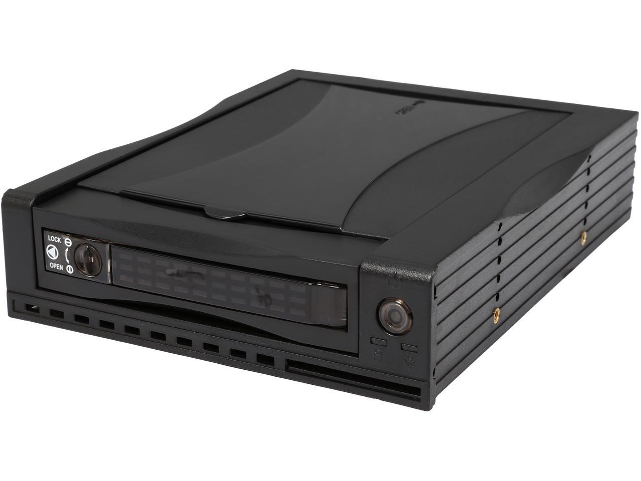 Athena Power MR-125PBÂ 3.5" HDD Hot-Swap Mobile Rack Converts 1 x 5.25" to 1 x 3.5" SATA/SAS 6Gb/s HDD with LED Indicator & 1 x 80mm Slim Fan - OEM