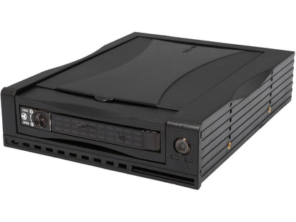 Athena Power MR-125PBÂ 3.5" HDD Hot-Swap Mobile Rack Converts 1 x 5.25" to 1 x 3.5" SATA/SAS 6Gb/s HDD with LED Indicator & 1 x 80mm Slim Fan - OEM