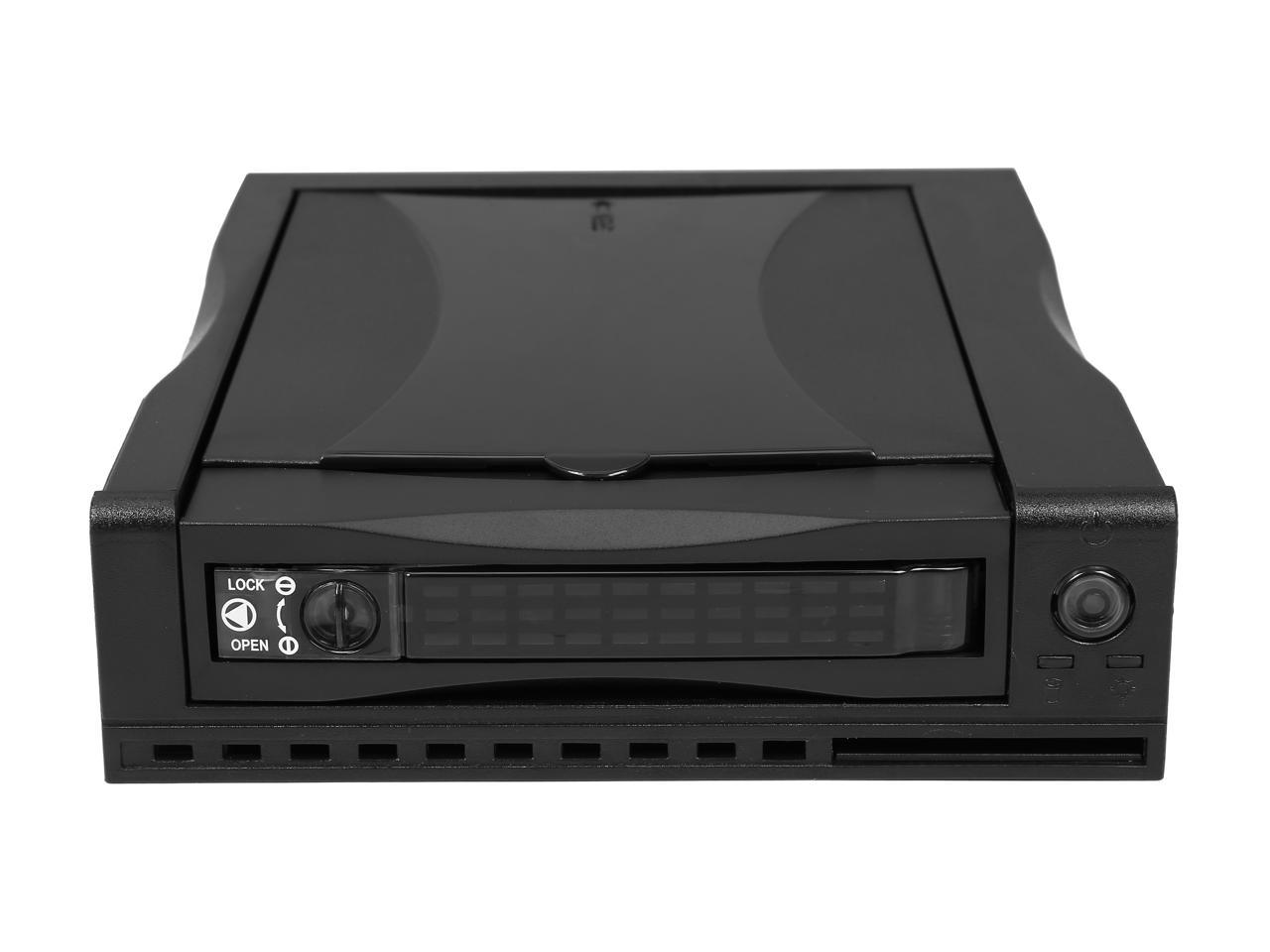 Athena Power MR-125PBÂ 3.5" HDD Hot-Swap Mobile Rack Converts 1 x 5.25" to 1 x 3.5" SATA/SAS 6Gb/s HDD with LED Indicator & 1 x 80mm Slim Fan - OEM