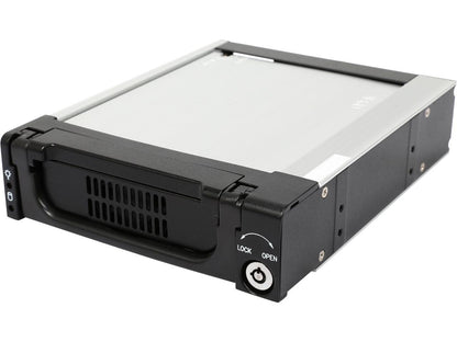 Athena Power MR-135AB 3.5" HDD Hot-Swap Mobile Rack Converts 1 x 5.25" to 1 x 3.5" SATA/SAS 6Gb/s HDD - Aluminum Cage & Tray w/ Dual Function Keylock, LED Indicator & 1 x 40mm Fan - OEM