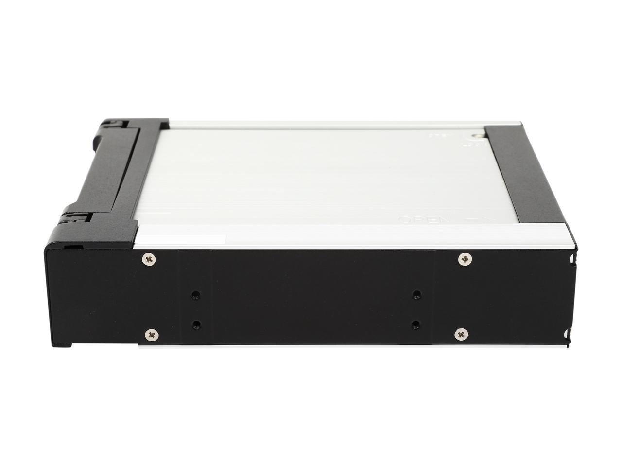 Athena Power MR-135AB 3.5" HDD Hot-Swap Mobile Rack Converts 1 x 5.25" to 1 x 3.5" SATA/SAS 6Gb/s HDD - Aluminum Cage & Tray w/ Dual Function Keylock, LED Indicator & 1 x 40mm Fan - OEM