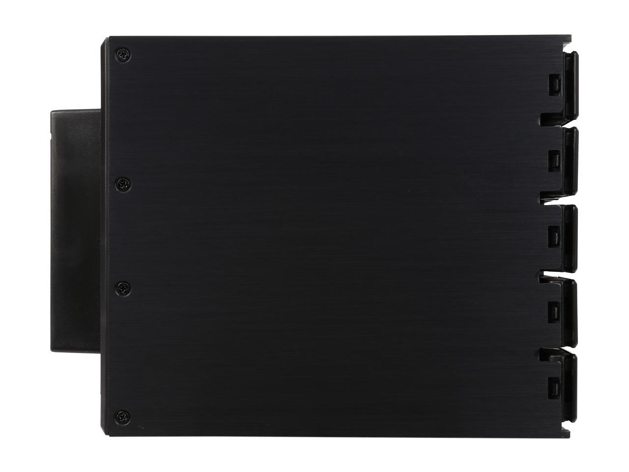 Athena Power BP-TLA3051SAC 3.5" HDD Trayless Hot-Swap Backplane Module Converts 3 X 5.25" to 5 X 3.5" SAS/SATA 6Gb/s HDD (Vertical) - Aluminum Cage & Tray w/ Security Keylock, 80mm Fan & LED Indicator - OEM