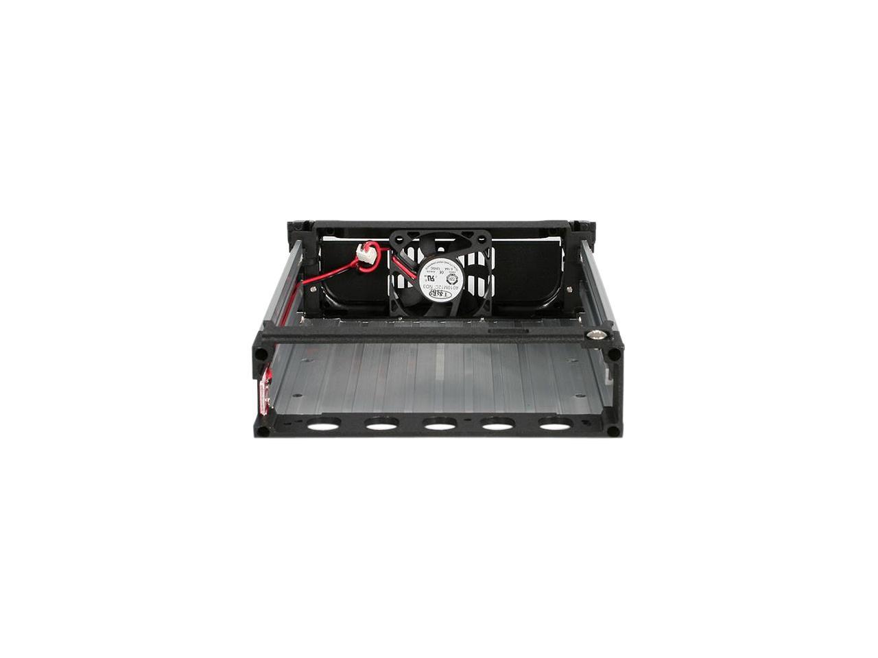 StarTech.com Black Aluminum 5.25in Rugged SATA Hard Drive Mobile Rack Drawer (DRW150SATBK)