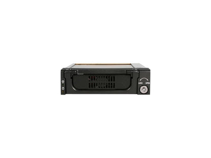 StarTech.com Black Aluminum 5.25in Rugged SATA Hard Drive Mobile Rack Drawer (DRW150SATBK)