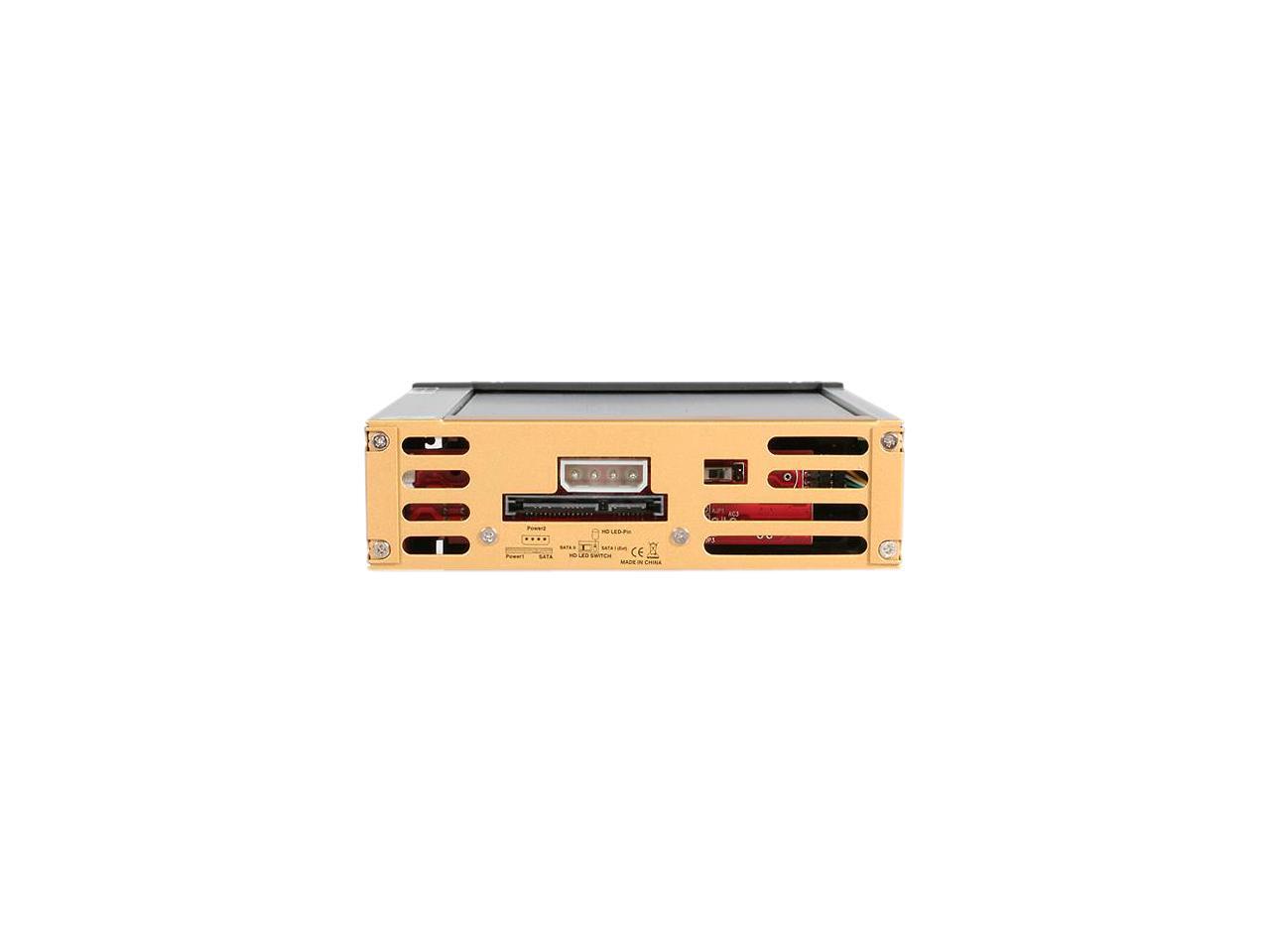 StarTech.com Black Aluminum 5.25in Rugged SATA Hard Drive Mobile Rack Drawer (DRW150SATBK)
